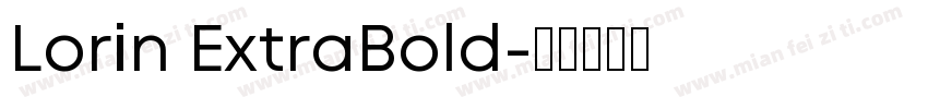 Lorin ExtraBold字体转换